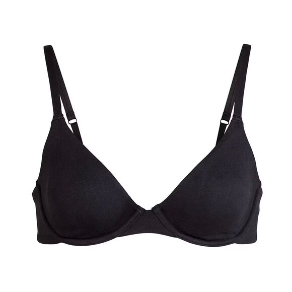Skims Cotton Jersey T-shirt Bra Soot Size 32DD - Picture 1 of 9